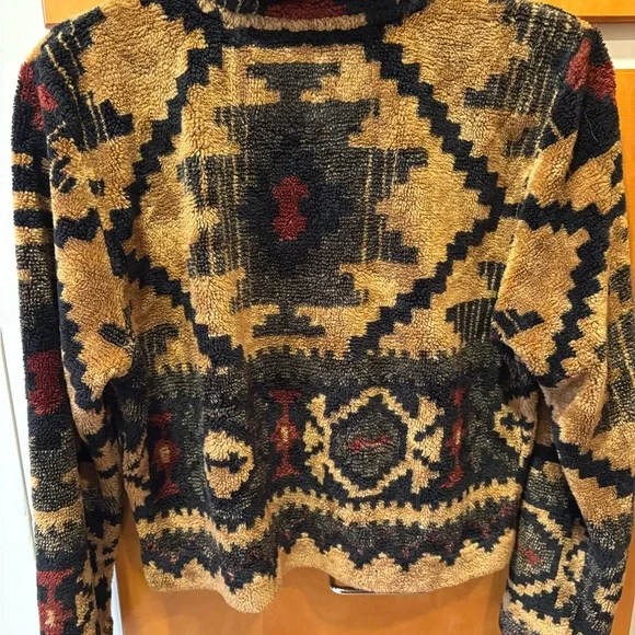 Vintage County Clothing Co Cheyenne Collection Fleece Jacket Southwestern Small - Picture 2 of 5